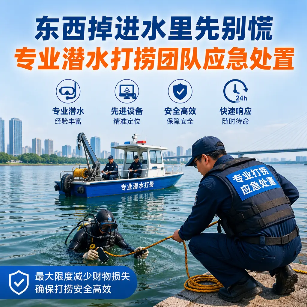 东宁东西掉进水里先别慌，专业潜水打捞团队应急处置